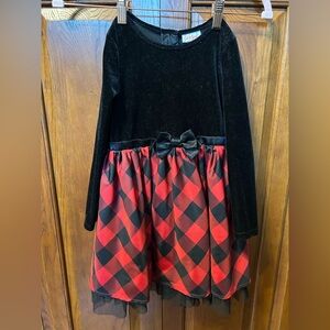 Festive plaid dress